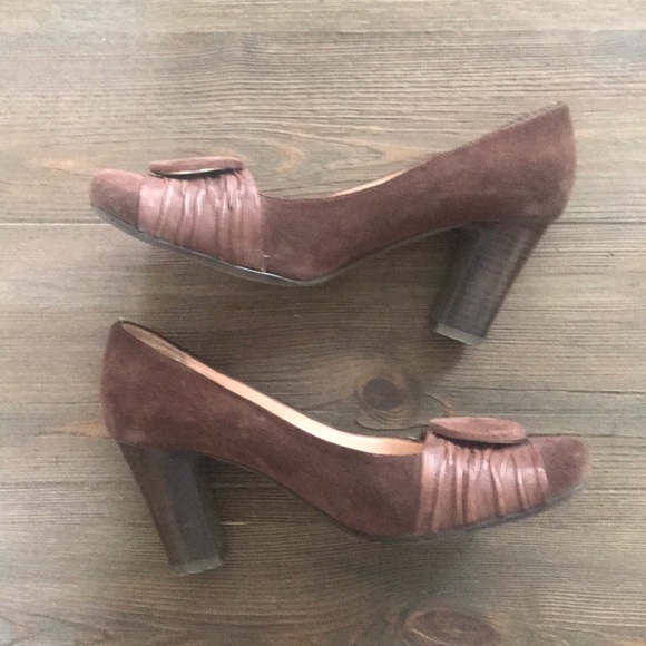 Shoes | Biviel Brown Suede Heels | Poshmark